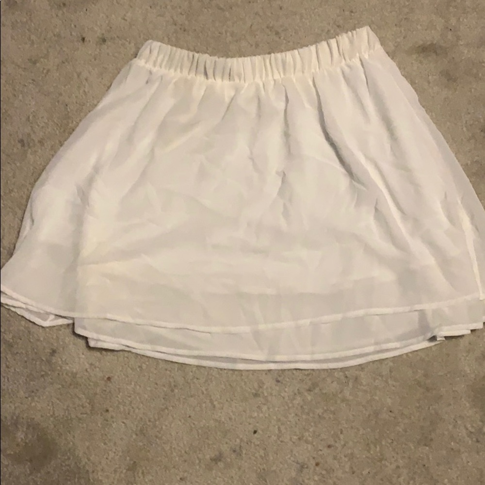 White skirt